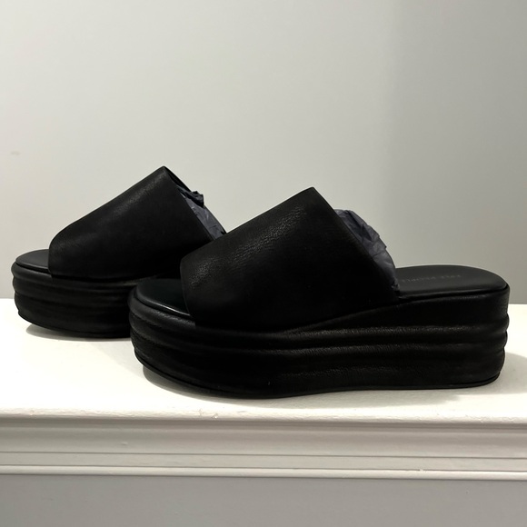 🌻🆕FREE PEOPLE Harbor Flatform Sandals-Black-Size 8 - Picture 11 of 16